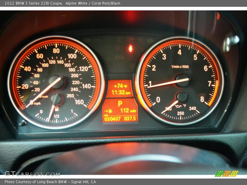 Alpine White / Coral Red/Black 2012 BMW 3 Series 328i Coupe