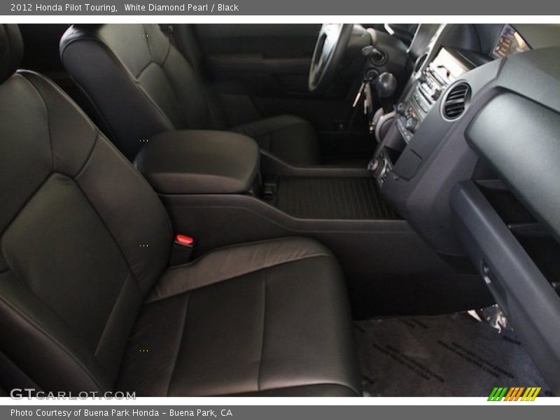 White Diamond Pearl / Black 2012 Honda Pilot Touring