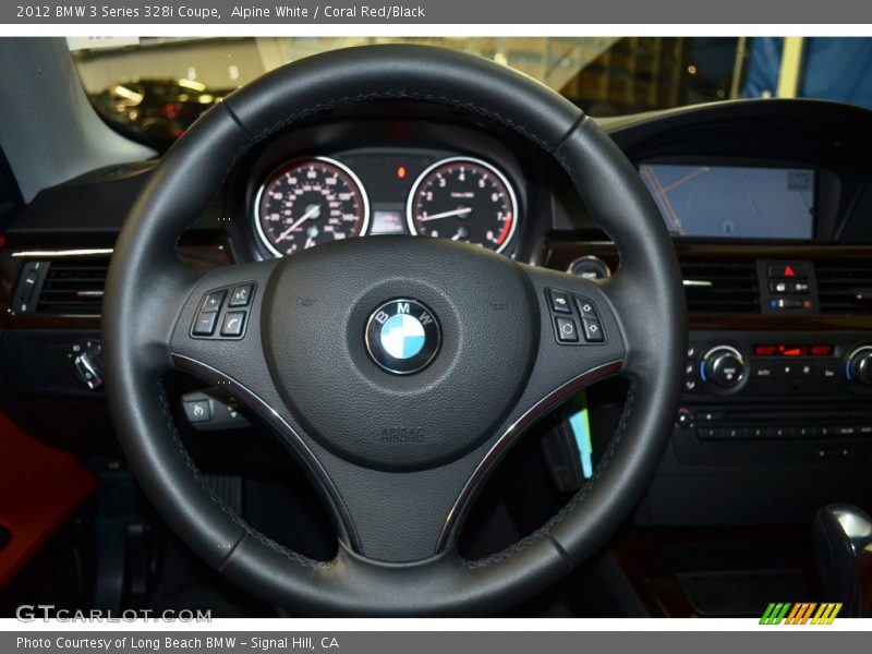 Alpine White / Coral Red/Black 2012 BMW 3 Series 328i Coupe