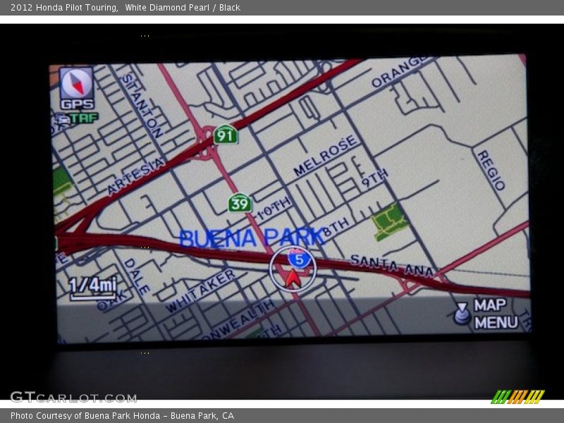 White Diamond Pearl / Black 2012 Honda Pilot Touring
