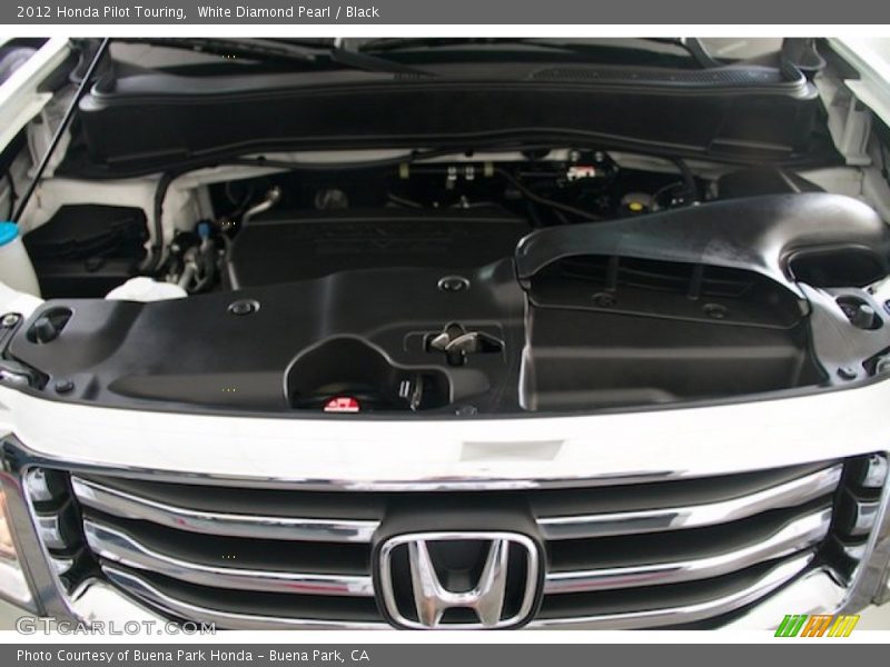 White Diamond Pearl / Black 2012 Honda Pilot Touring