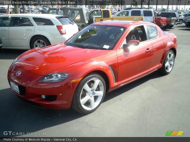 Velocity Red Mica / Black 2005 Mazda RX-8 Sport
