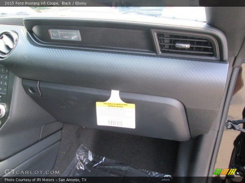 Black / Ebony 2015 Ford Mustang V6 Coupe
