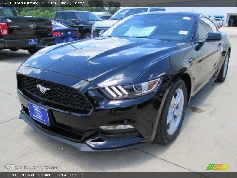 Black / Ebony 2015 Ford Mustang V6 Coupe