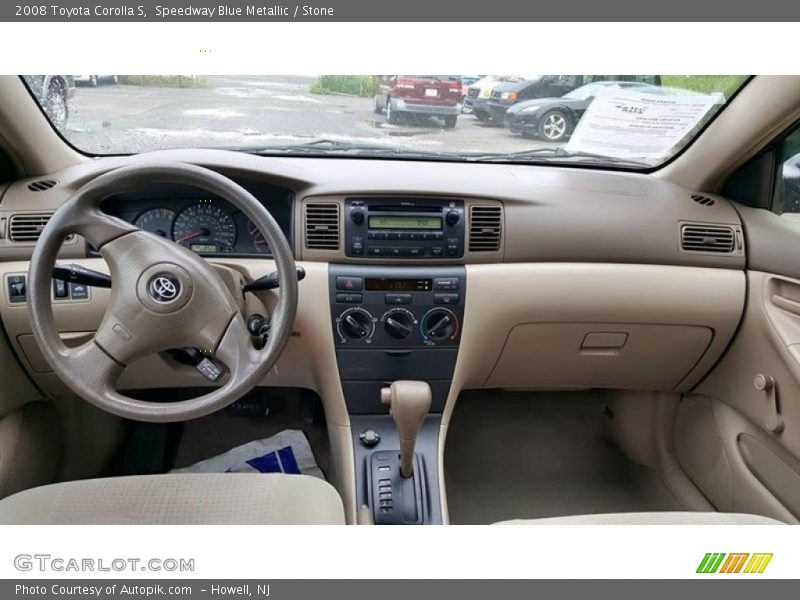 Speedway Blue Metallic / Stone 2008 Toyota Corolla S