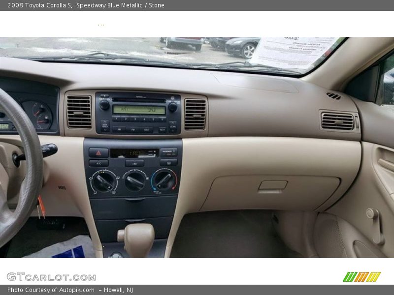 Speedway Blue Metallic / Stone 2008 Toyota Corolla S