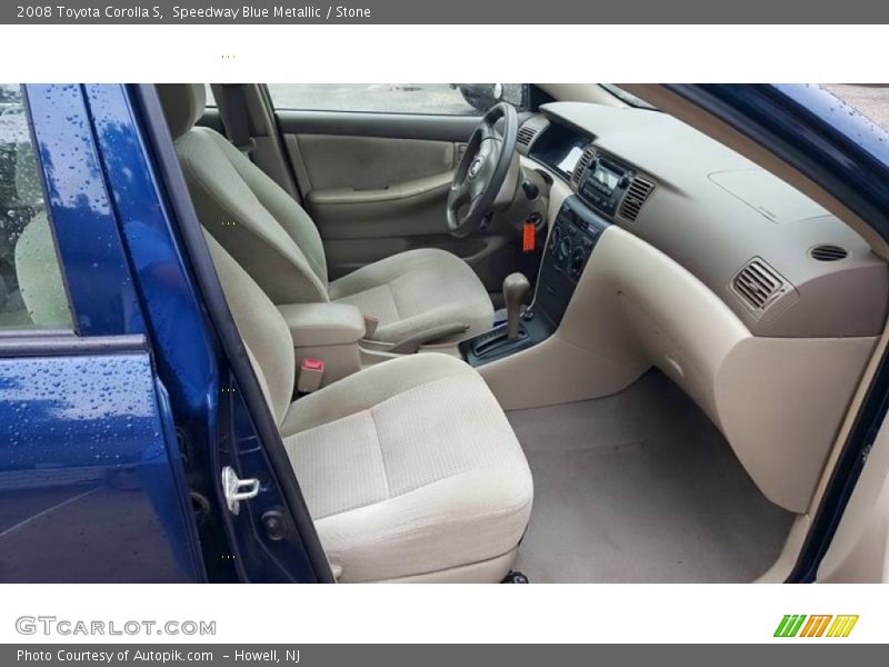 Speedway Blue Metallic / Stone 2008 Toyota Corolla S