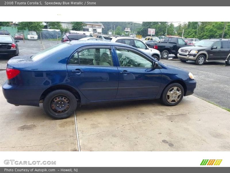 Speedway Blue Metallic / Stone 2008 Toyota Corolla S