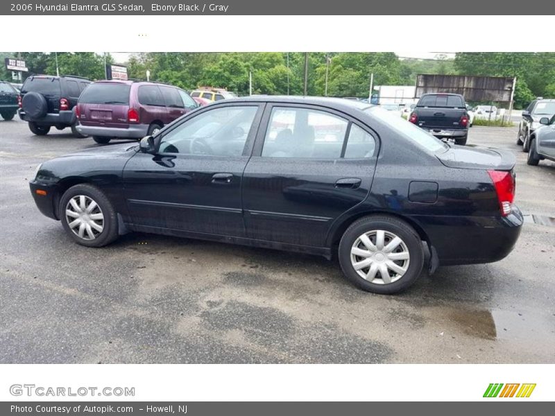 Ebony Black / Gray 2006 Hyundai Elantra GLS Sedan