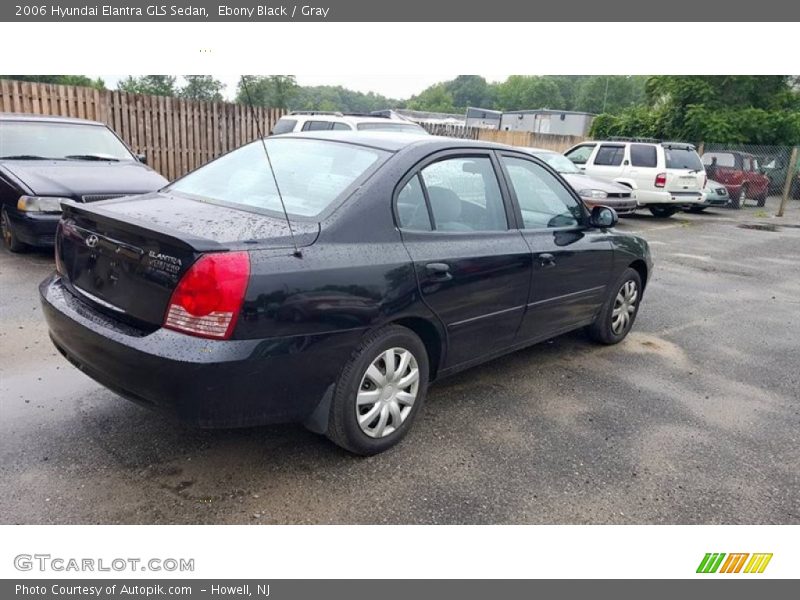 Ebony Black / Gray 2006 Hyundai Elantra GLS Sedan