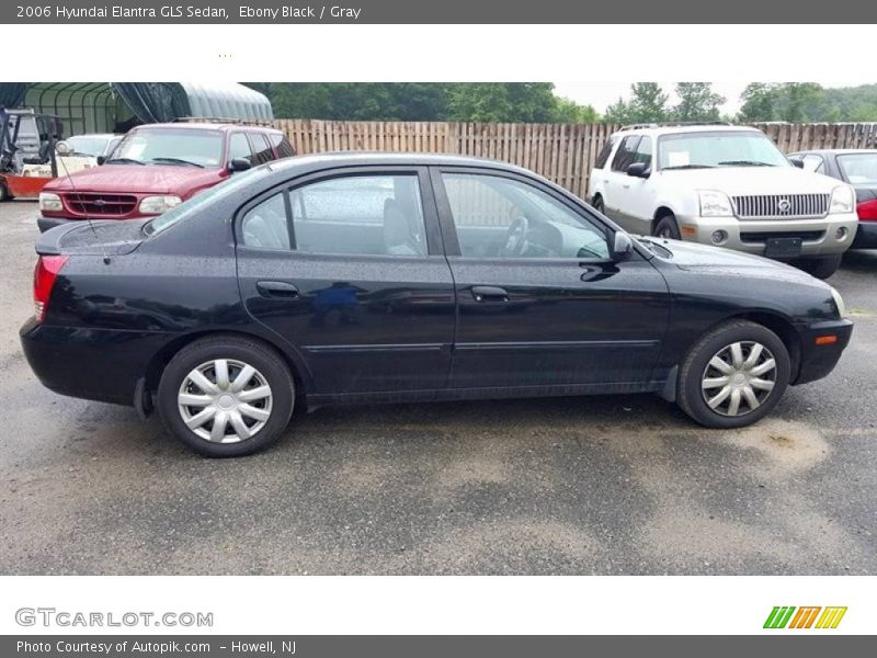 Ebony Black / Gray 2006 Hyundai Elantra GLS Sedan