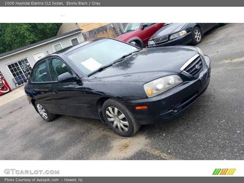 Ebony Black / Gray 2006 Hyundai Elantra GLS Sedan