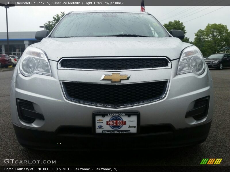 Silver Ice Metallic / Light Titanium/Jet Black 2012 Chevrolet Equinox LS