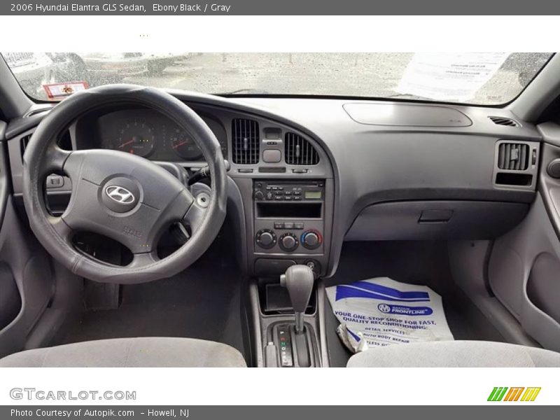 Ebony Black / Gray 2006 Hyundai Elantra GLS Sedan