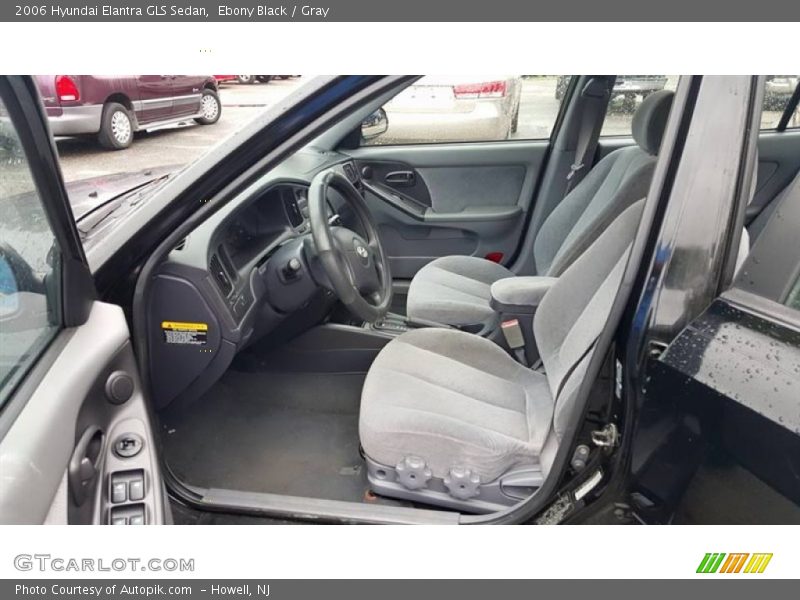 Ebony Black / Gray 2006 Hyundai Elantra GLS Sedan