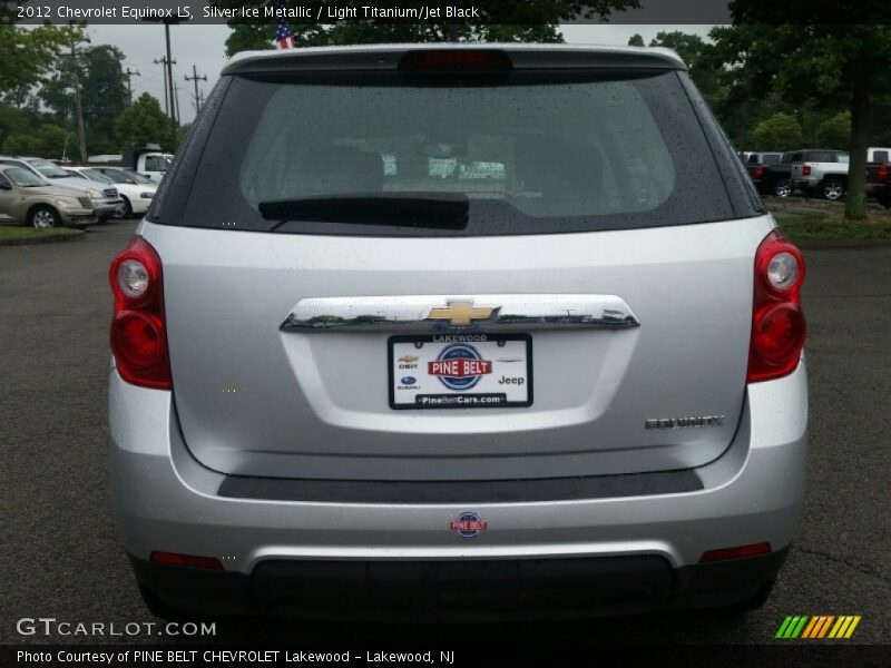 Silver Ice Metallic / Light Titanium/Jet Black 2012 Chevrolet Equinox LS
