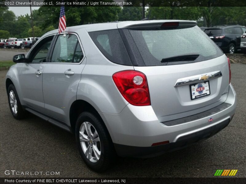 Silver Ice Metallic / Light Titanium/Jet Black 2012 Chevrolet Equinox LS