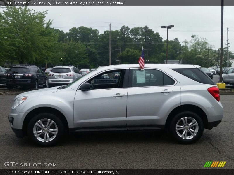 Silver Ice Metallic / Light Titanium/Jet Black 2012 Chevrolet Equinox LS