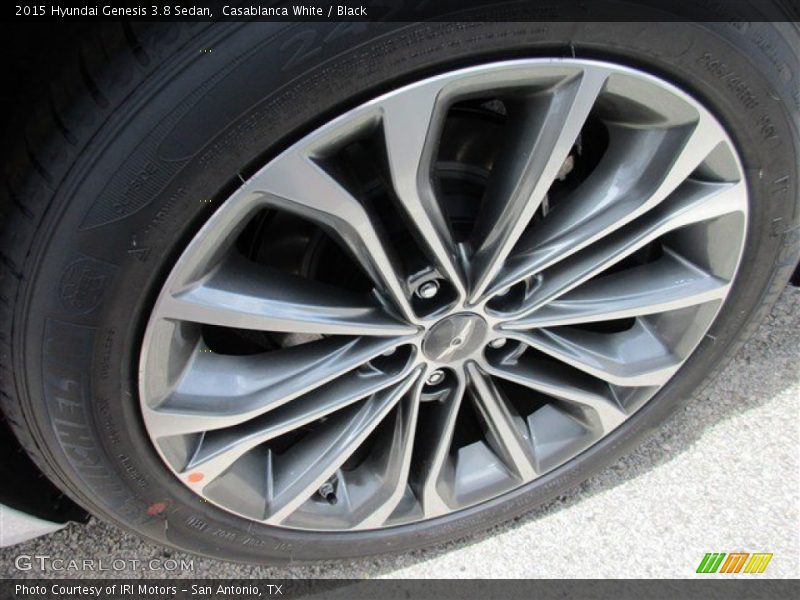 Casablanca White / Black 2015 Hyundai Genesis 3.8 Sedan