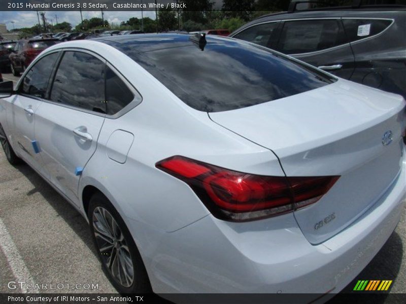 Casablanca White / Black 2015 Hyundai Genesis 3.8 Sedan