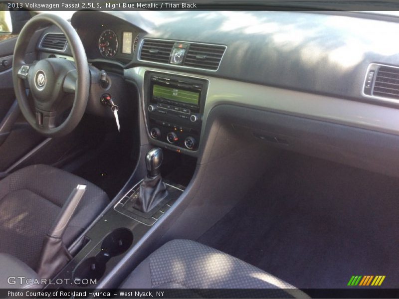 Night Blue Metallic / Titan Black 2013 Volkswagen Passat 2.5L S