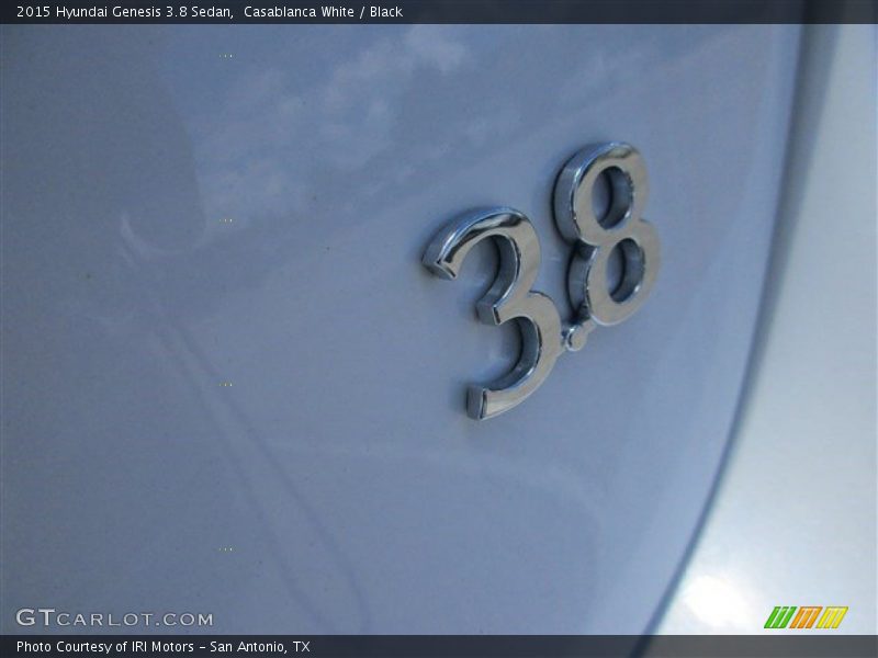 Casablanca White / Black 2015 Hyundai Genesis 3.8 Sedan