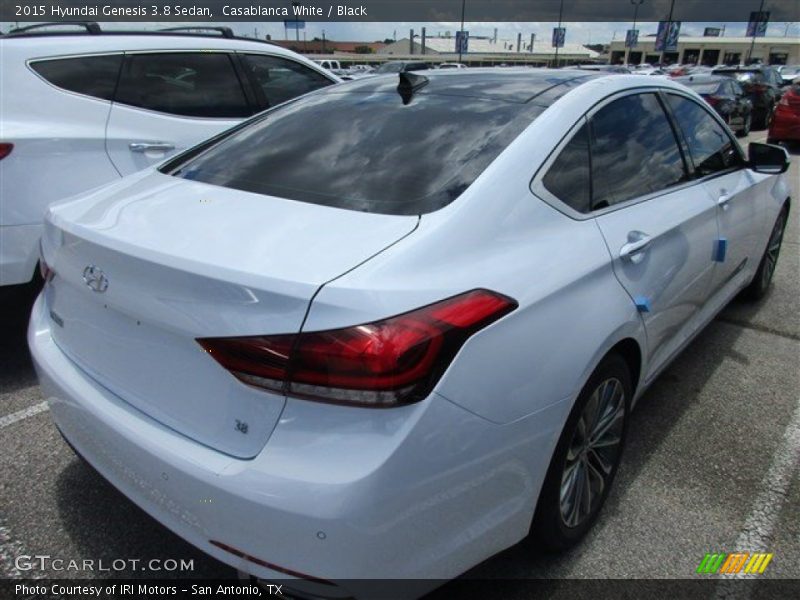 Casablanca White / Black 2015 Hyundai Genesis 3.8 Sedan