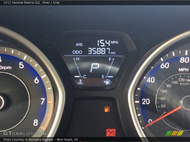 Silver / Gray 2012 Hyundai Elantra GLS