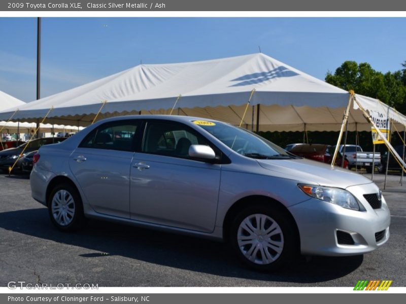 Classic Silver Metallic / Ash 2009 Toyota Corolla XLE