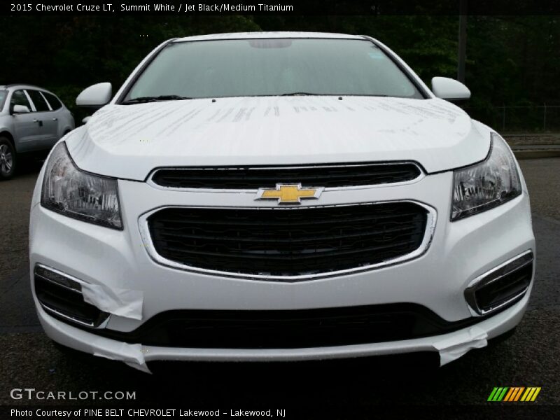 Summit White / Jet Black/Medium Titanium 2015 Chevrolet Cruze LT