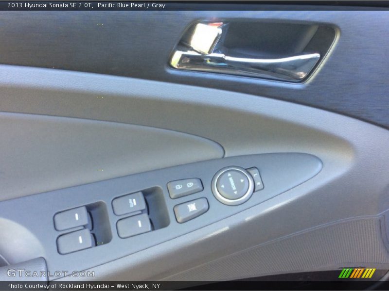 Pacific Blue Pearl / Gray 2013 Hyundai Sonata SE 2.0T