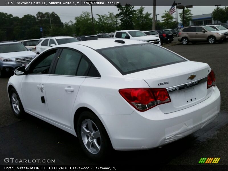Summit White / Jet Black/Medium Titanium 2015 Chevrolet Cruze LT