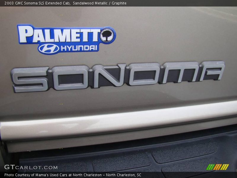 Sandalwood Metallic / Graphite 2003 GMC Sonoma SLS Extended Cab