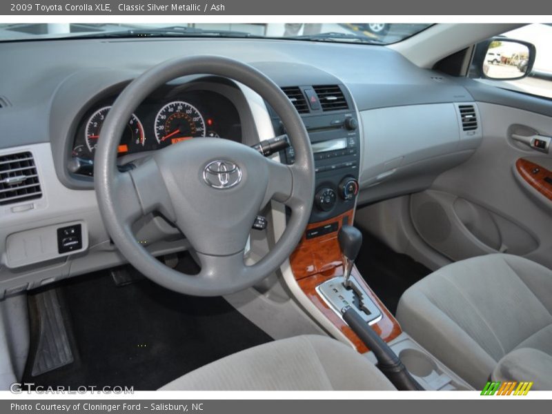 Classic Silver Metallic / Ash 2009 Toyota Corolla XLE
