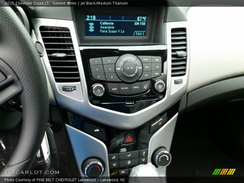 Summit White / Jet Black/Medium Titanium 2015 Chevrolet Cruze LT