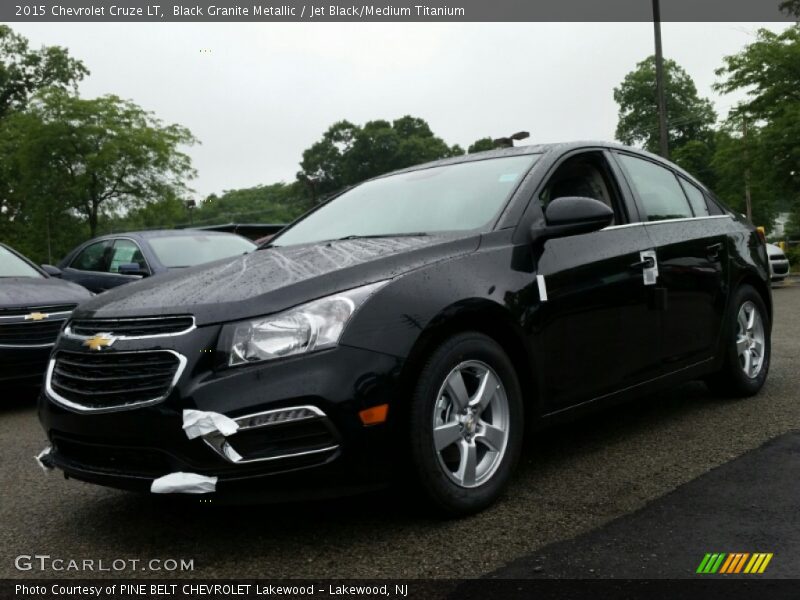 Black Granite Metallic / Jet Black/Medium Titanium 2015 Chevrolet Cruze LT