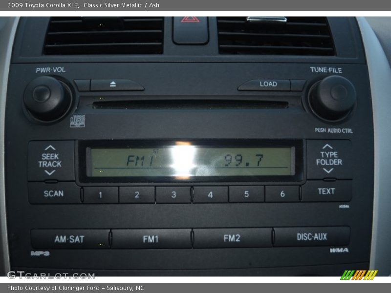 Classic Silver Metallic / Ash 2009 Toyota Corolla XLE