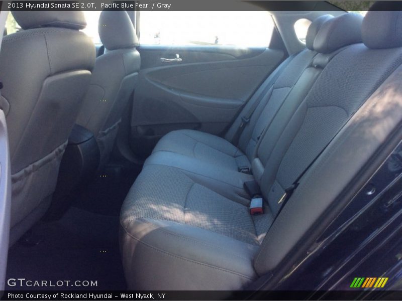 Pacific Blue Pearl / Gray 2013 Hyundai Sonata SE 2.0T