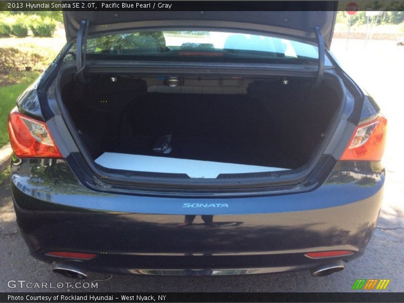 Pacific Blue Pearl / Gray 2013 Hyundai Sonata SE 2.0T