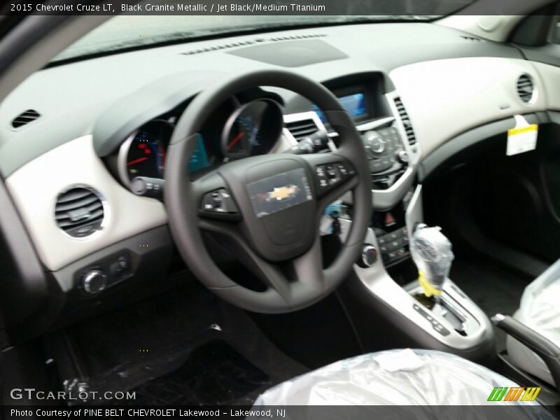Black Granite Metallic / Jet Black/Medium Titanium 2015 Chevrolet Cruze LT