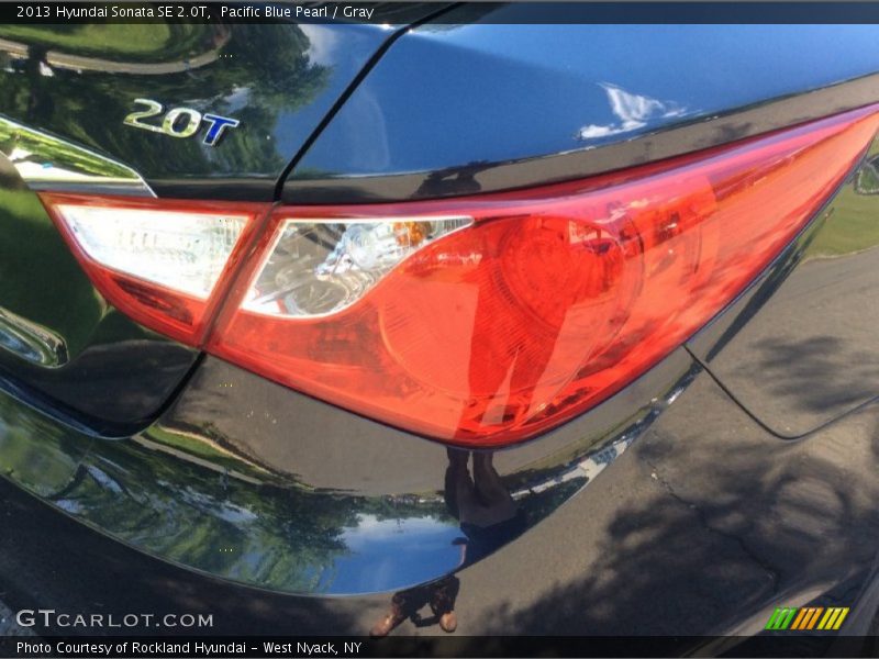 Pacific Blue Pearl / Gray 2013 Hyundai Sonata SE 2.0T