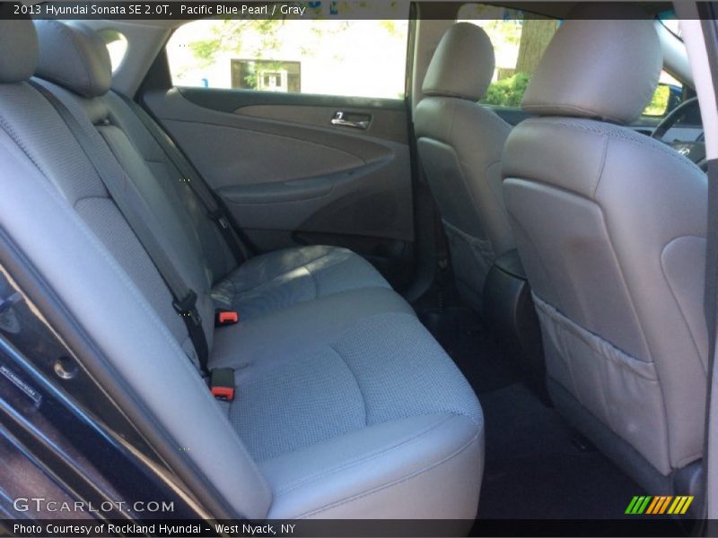 Pacific Blue Pearl / Gray 2013 Hyundai Sonata SE 2.0T