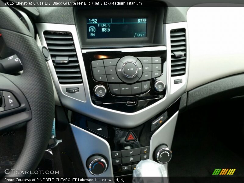 Black Granite Metallic / Jet Black/Medium Titanium 2015 Chevrolet Cruze LT