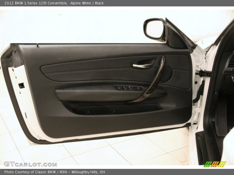 Alpine White / Black 2012 BMW 1 Series 128i Convertible