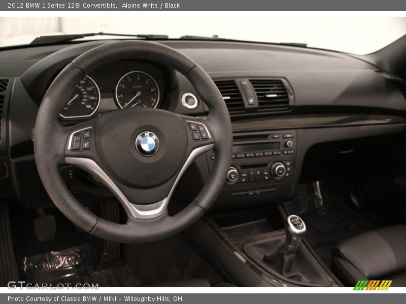 Alpine White / Black 2012 BMW 1 Series 128i Convertible