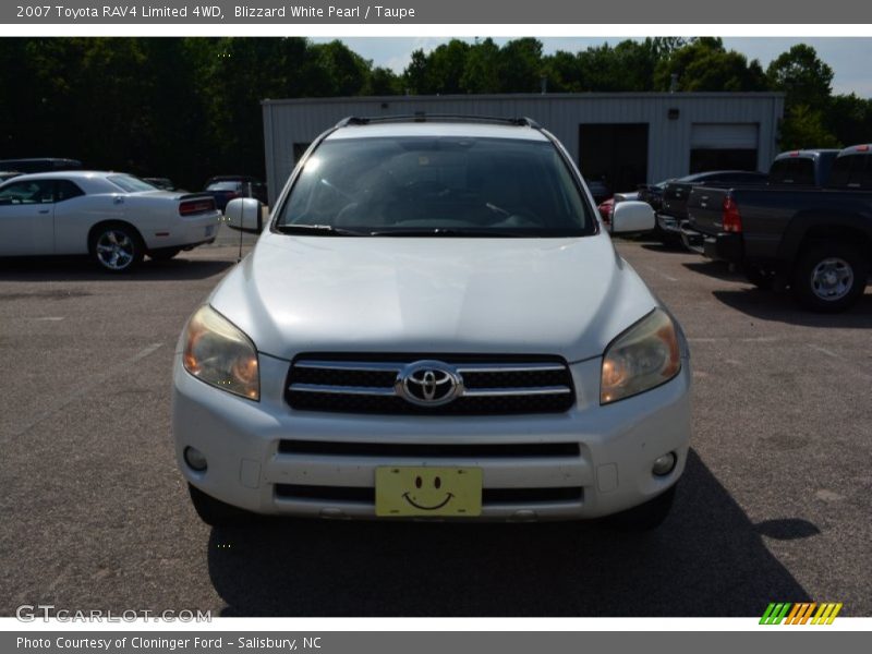 Blizzard White Pearl / Taupe 2007 Toyota RAV4 Limited 4WD