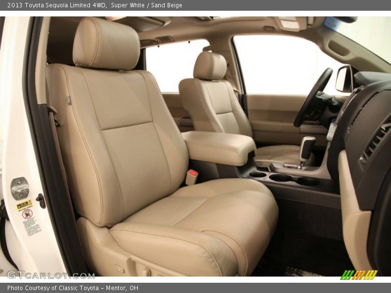 Super White / Sand Beige 2013 Toyota Sequoia Limited 4WD