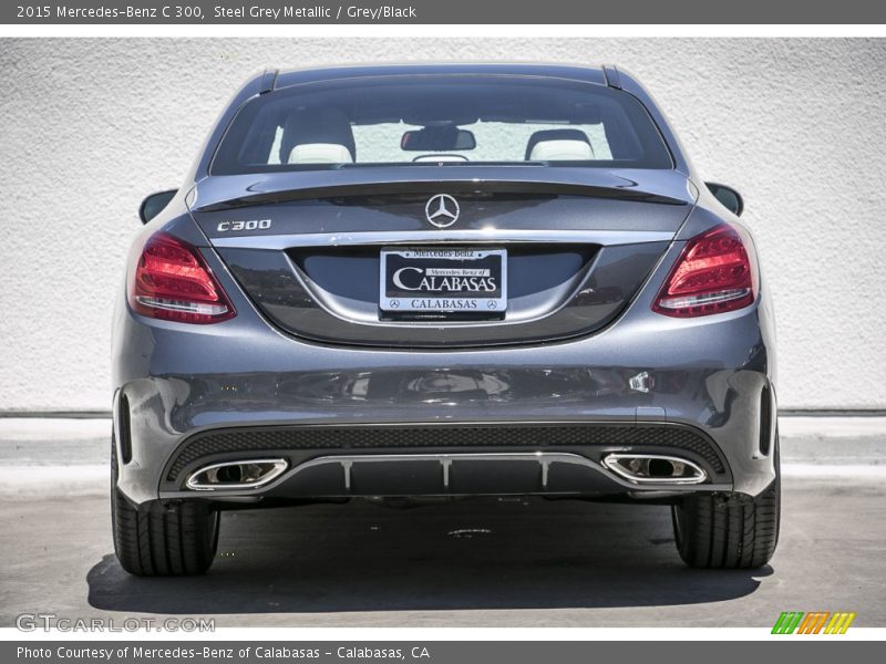 Steel Grey Metallic / Grey/Black 2015 Mercedes-Benz C 300
