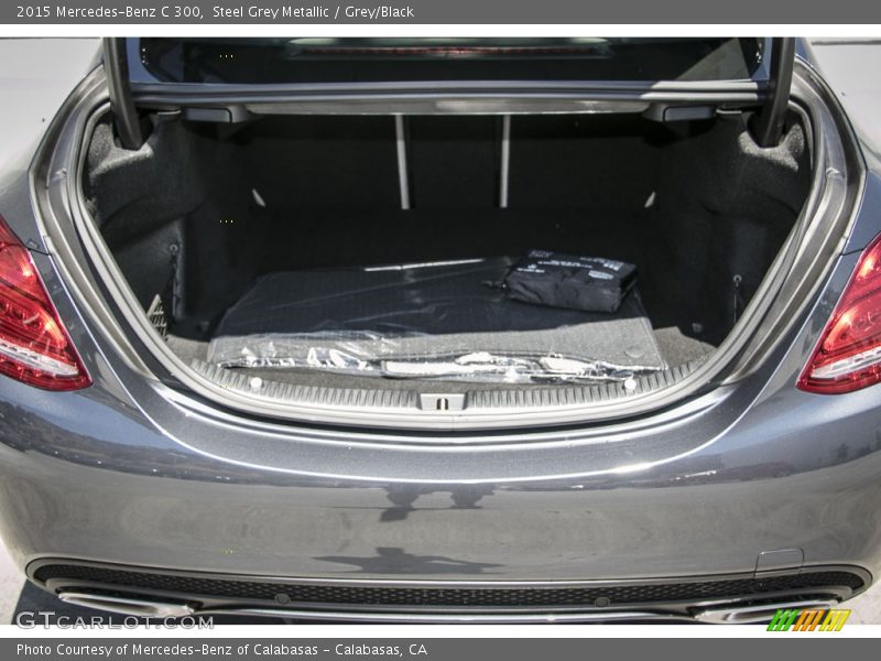 Steel Grey Metallic / Grey/Black 2015 Mercedes-Benz C 300