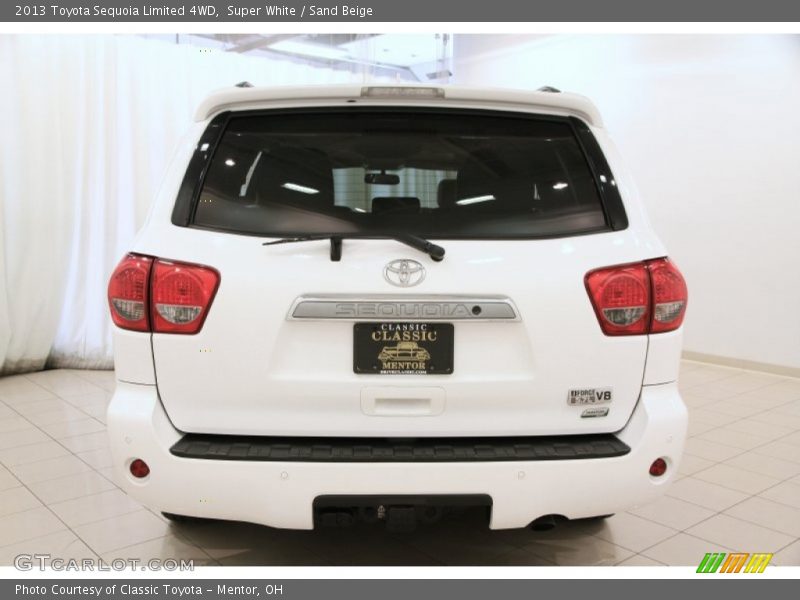 Super White / Sand Beige 2013 Toyota Sequoia Limited 4WD